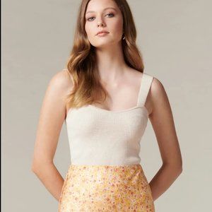 Ever New Sweet Heart Kina Ribbed Bodice Knit Top